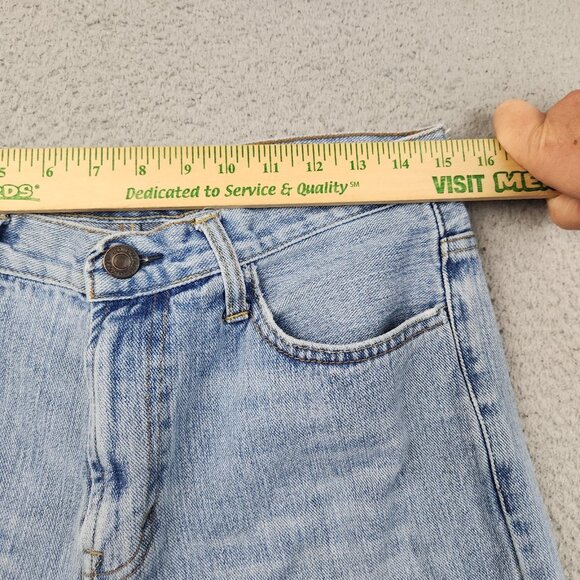 American Eagle Jeans Mens Size 31x32 Low Loose Baggy Straight Light Wash Denim - Picture 3 of 10